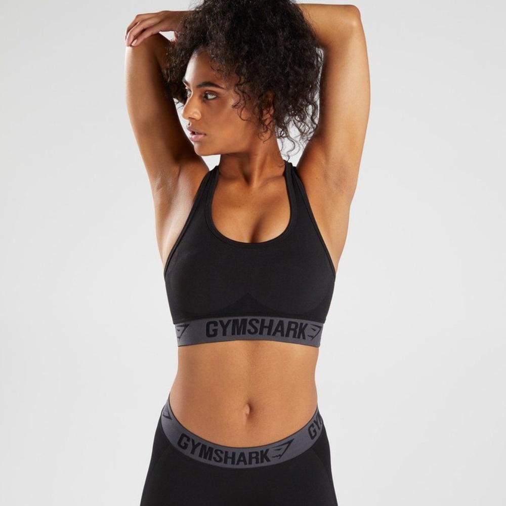 Gymshark Flex Black Marl Bra